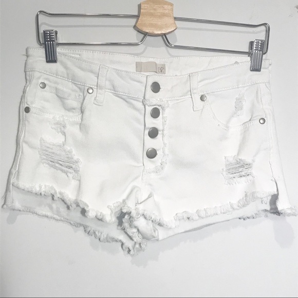 BP. Frayed Hem Denim Shorts - Picture 3 of 7